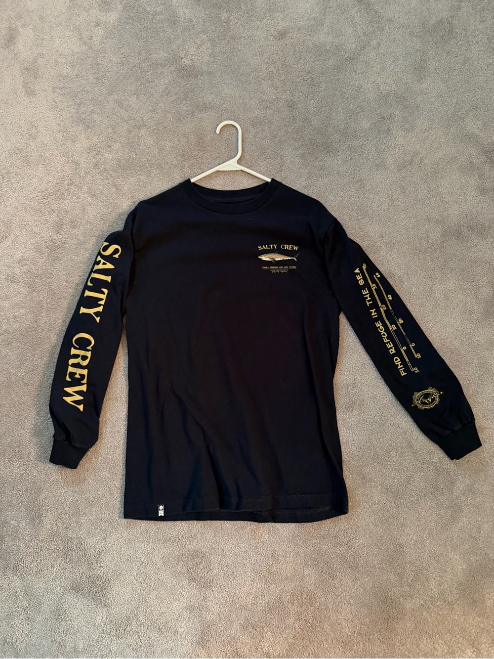 Salty Crew Men’s Navy Long-Sleeve Graphic Tee